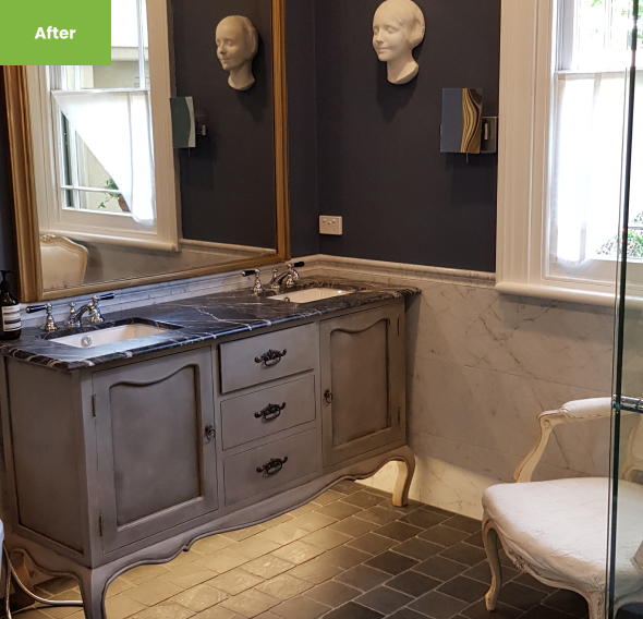 Period design bathroom renovation by Inside Out & About